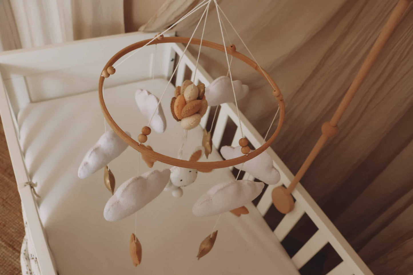 Handmade Bunny baby mobile