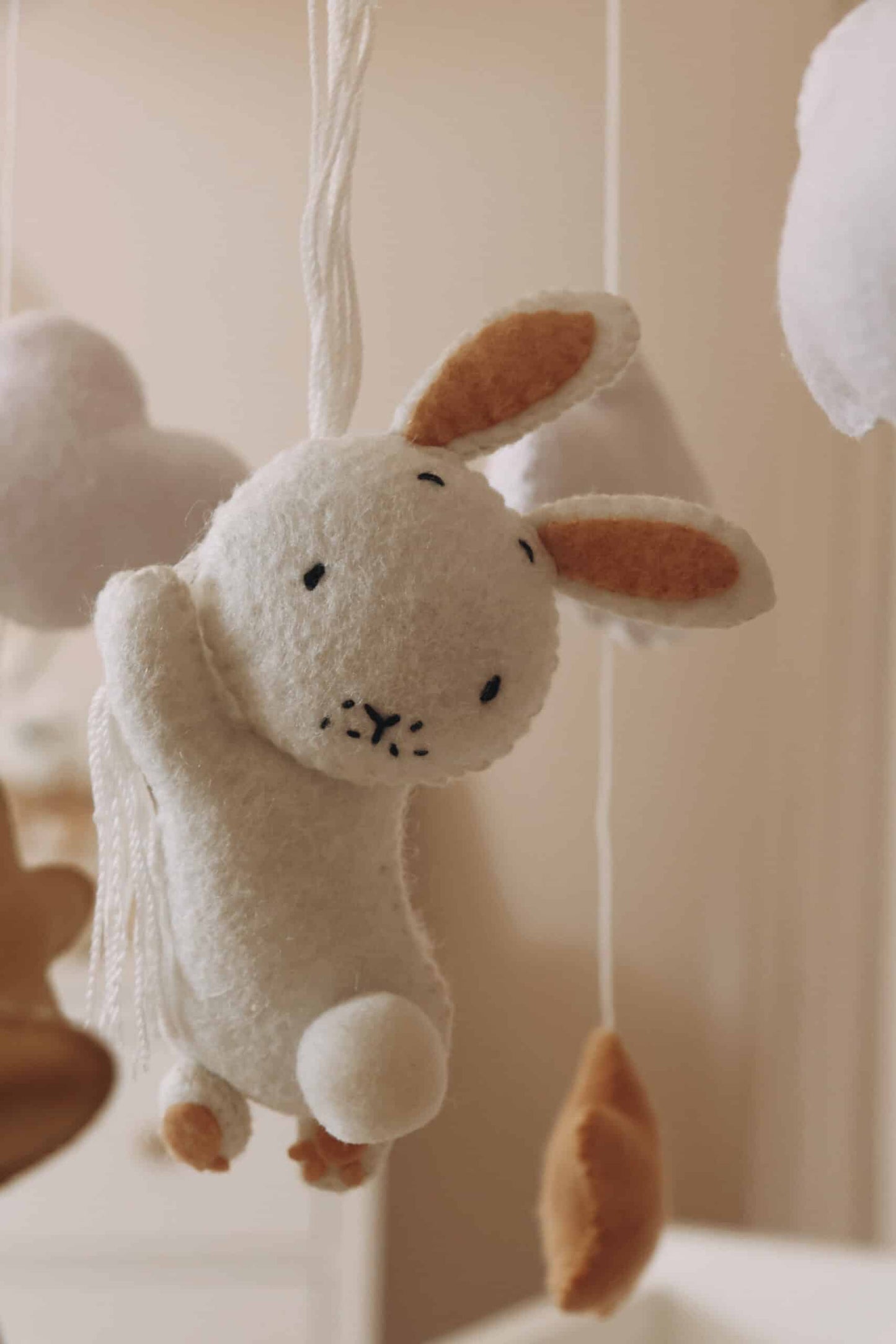 Handmade Bunny baby mobile
