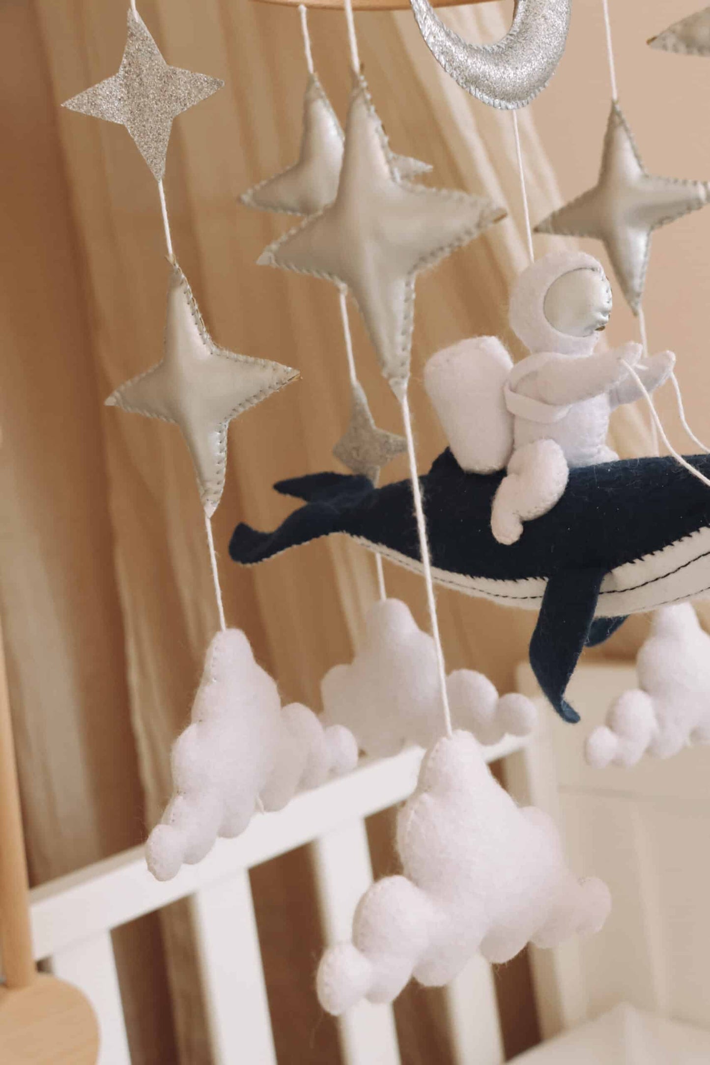 Handmade astronaut mobile