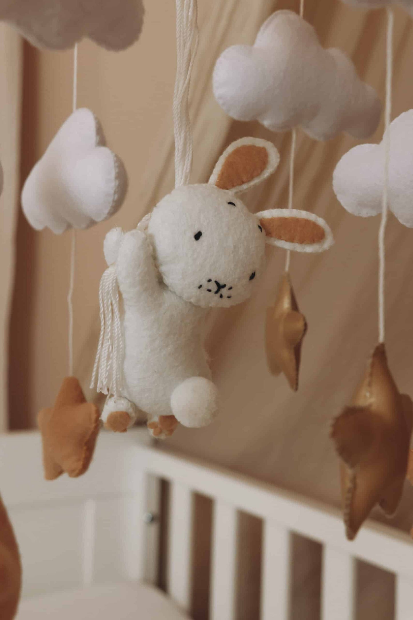 Handmade Bunny baby mobile