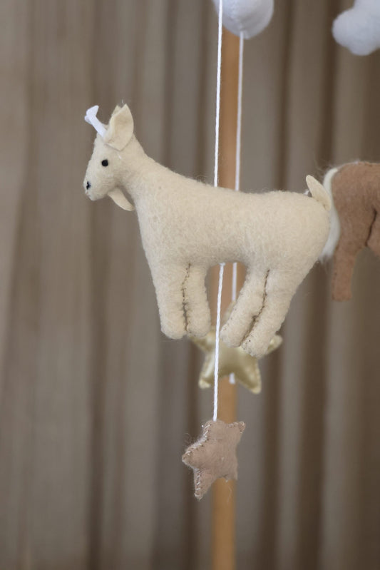 Handmade Cattle babymobile
