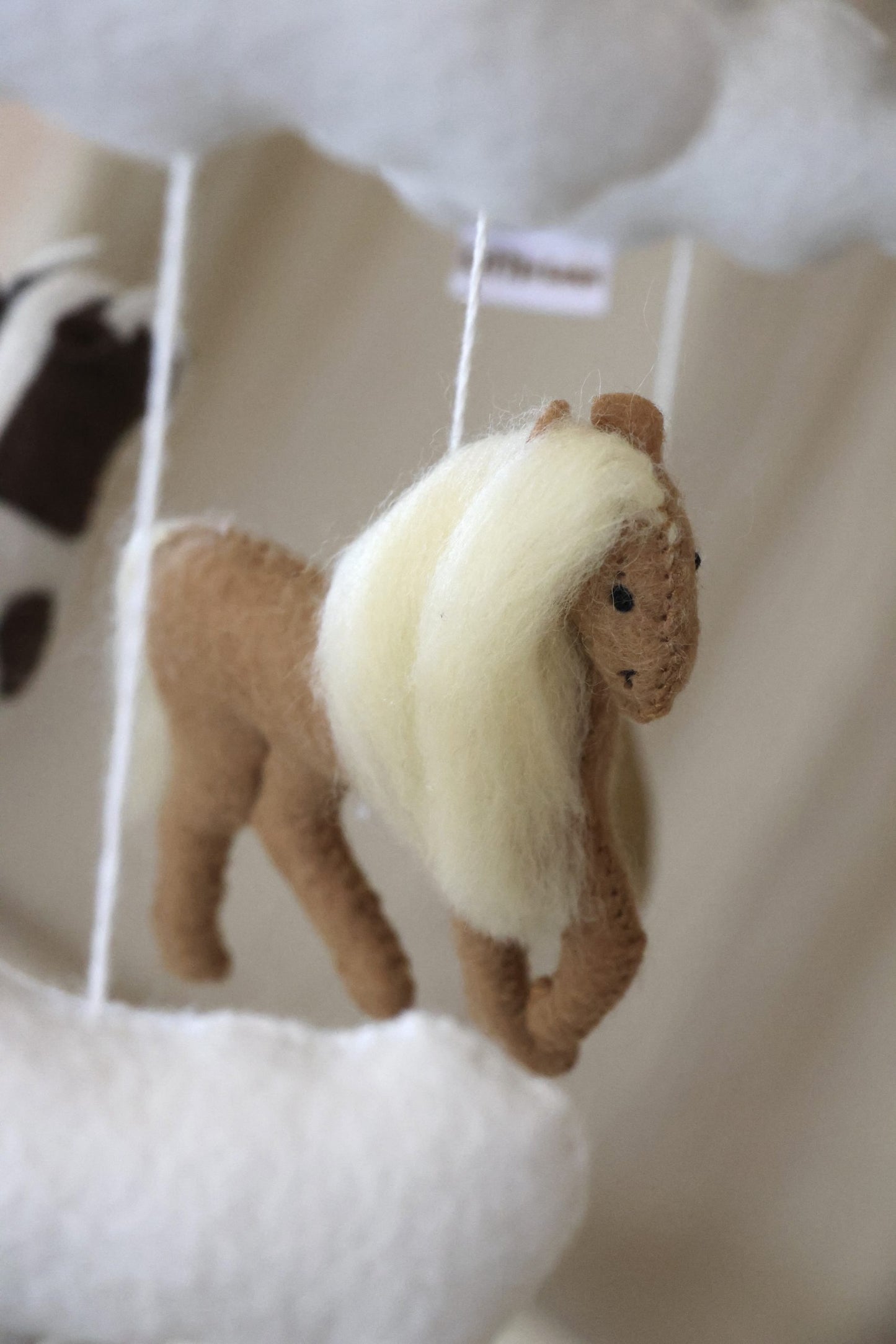 Handmade Cattle babymobile
