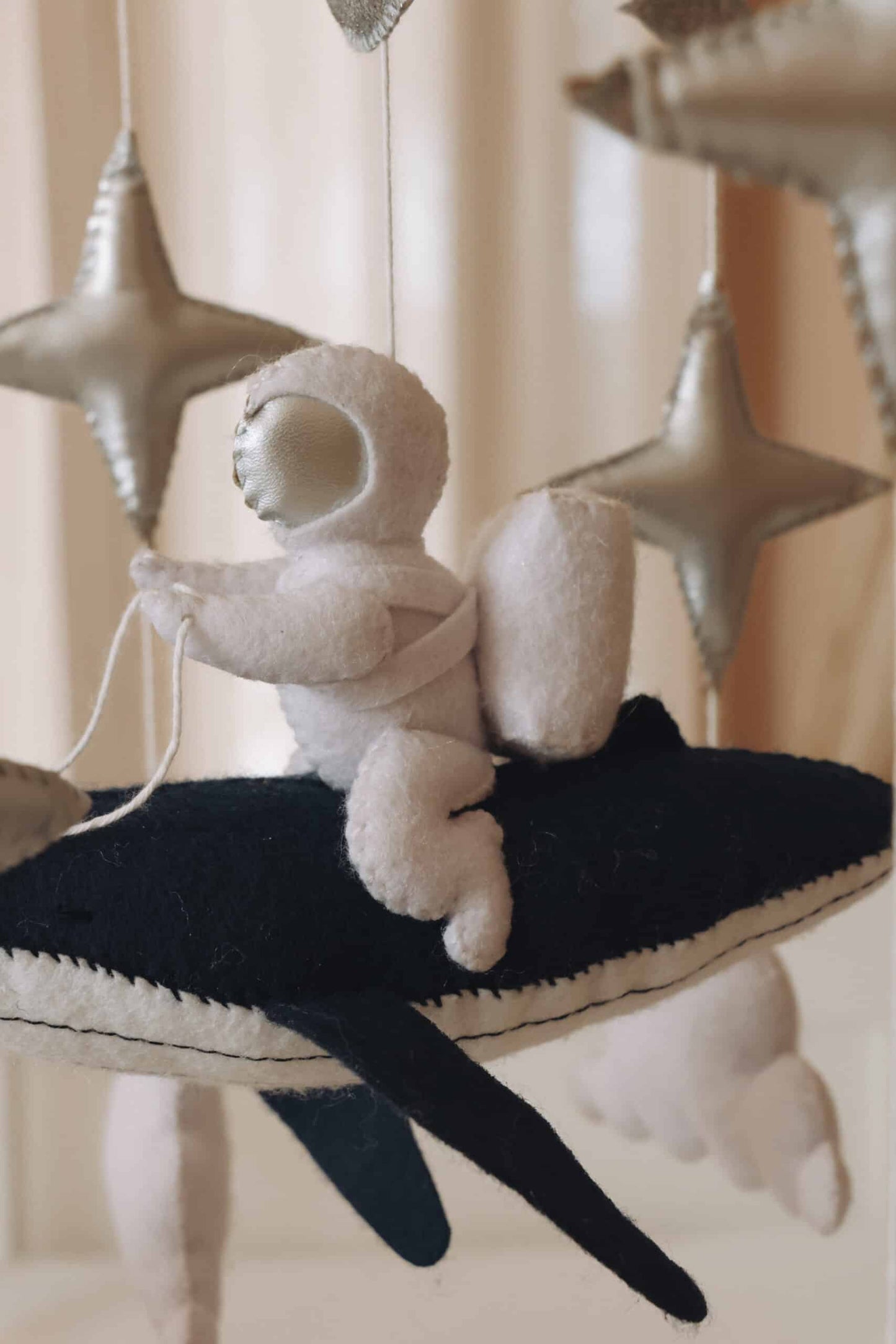 Handmade astronaut mobile