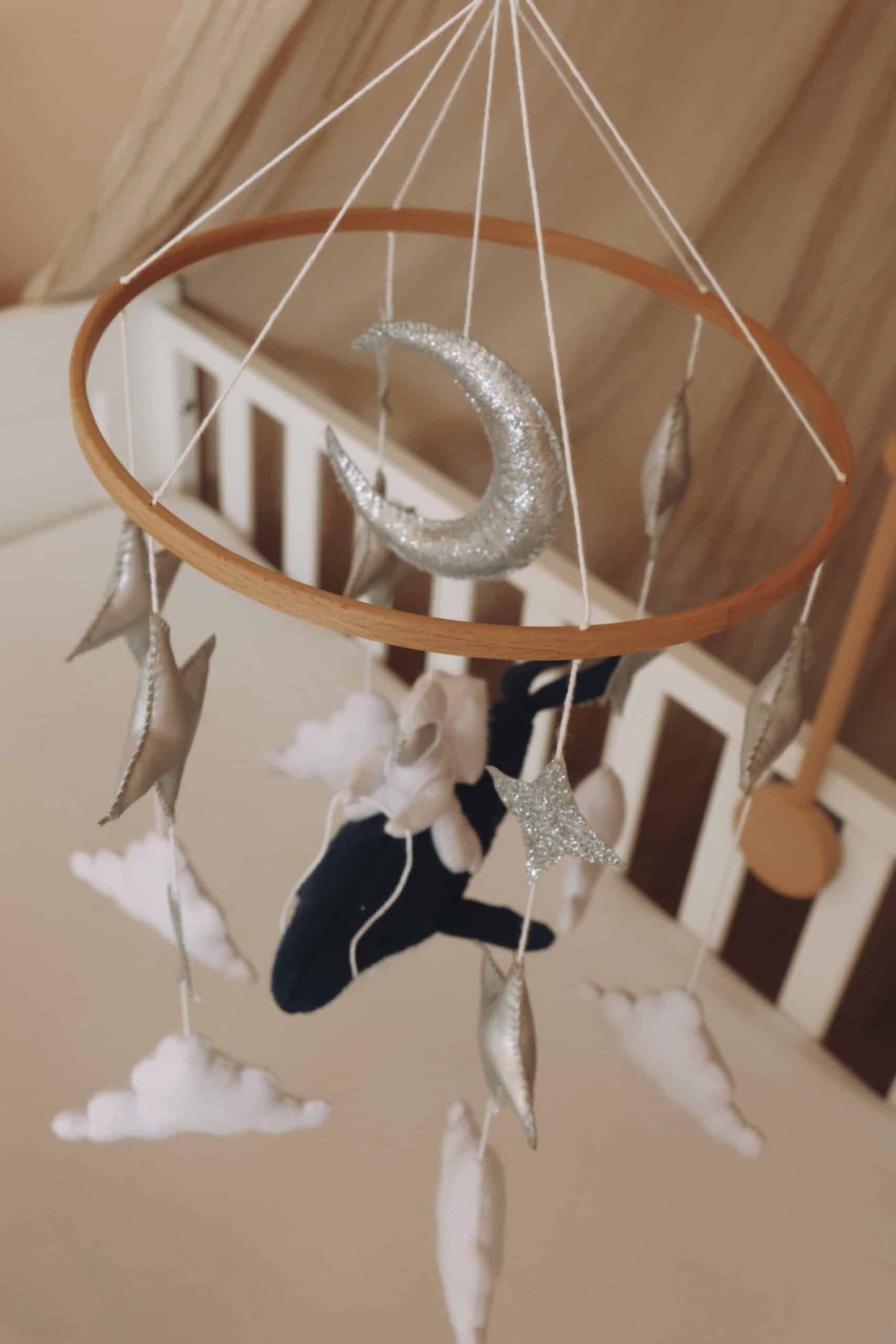 Handmade astronaut mobile