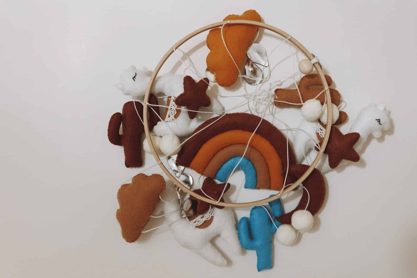 Handmade Lama baby mobile