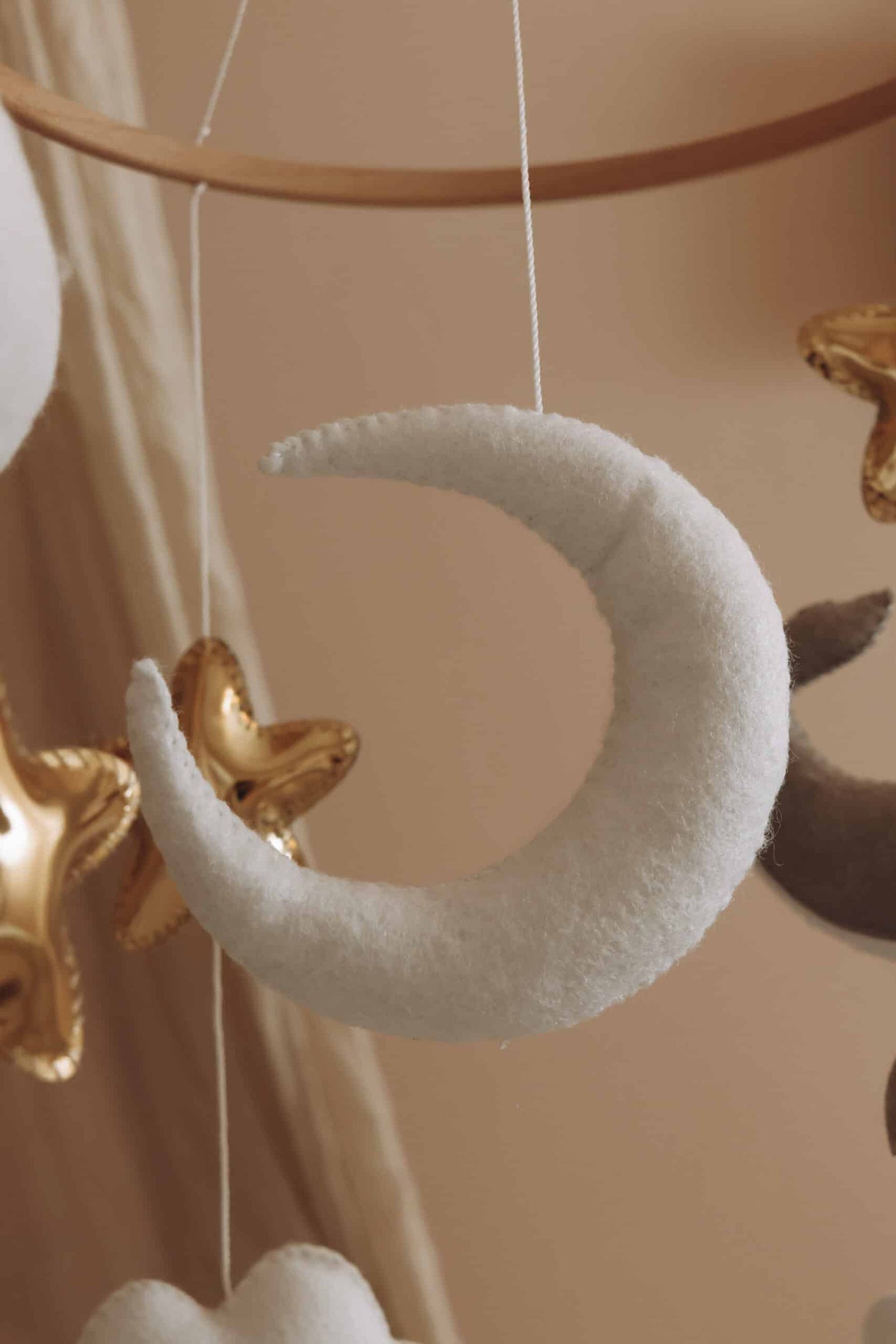 Handmade Little Whales baby mobile