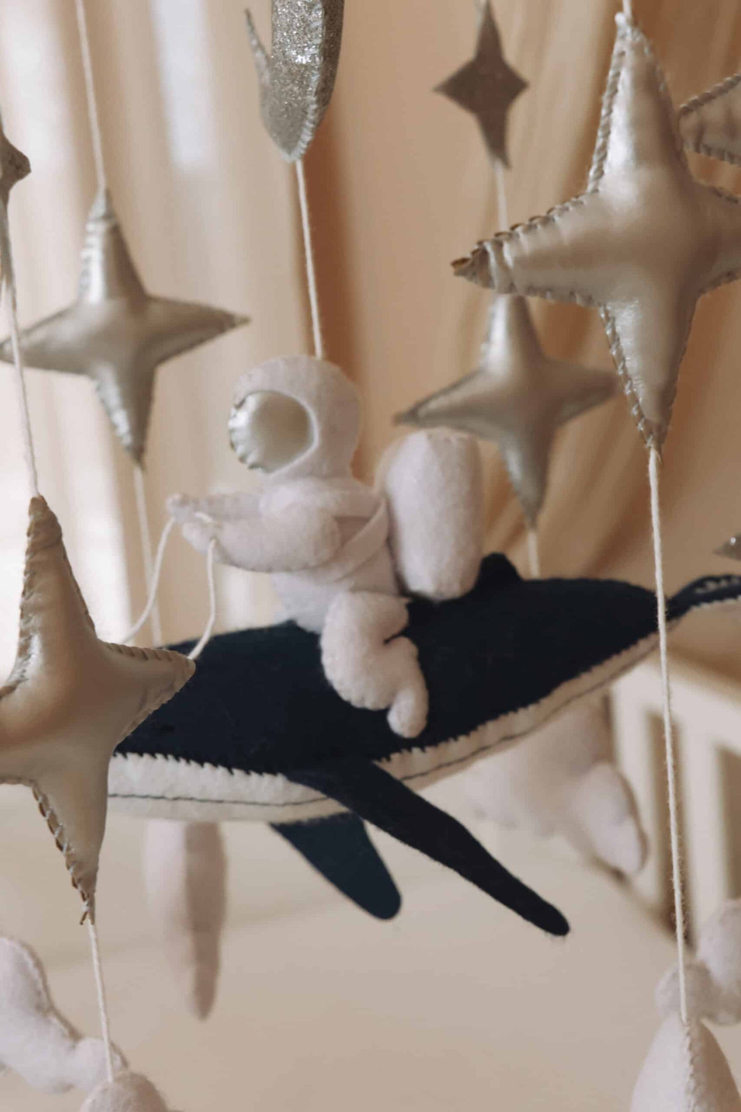 Handmade astronaut mobile