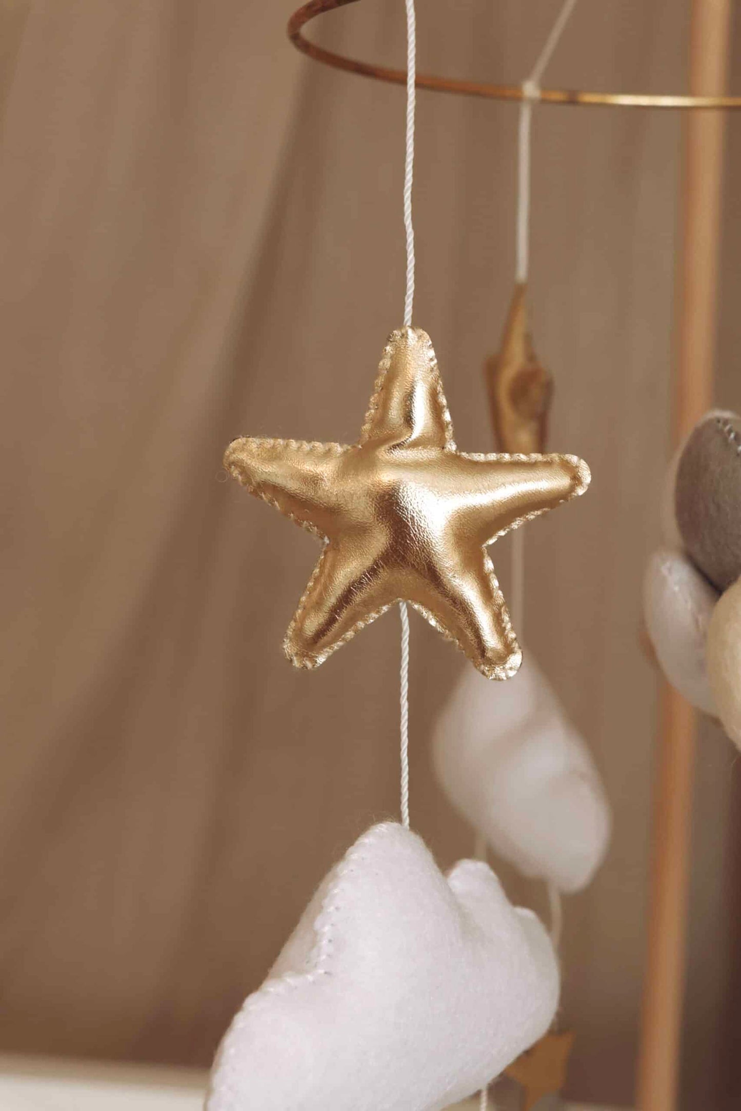 Handmade Whale & Balloons baby mobile