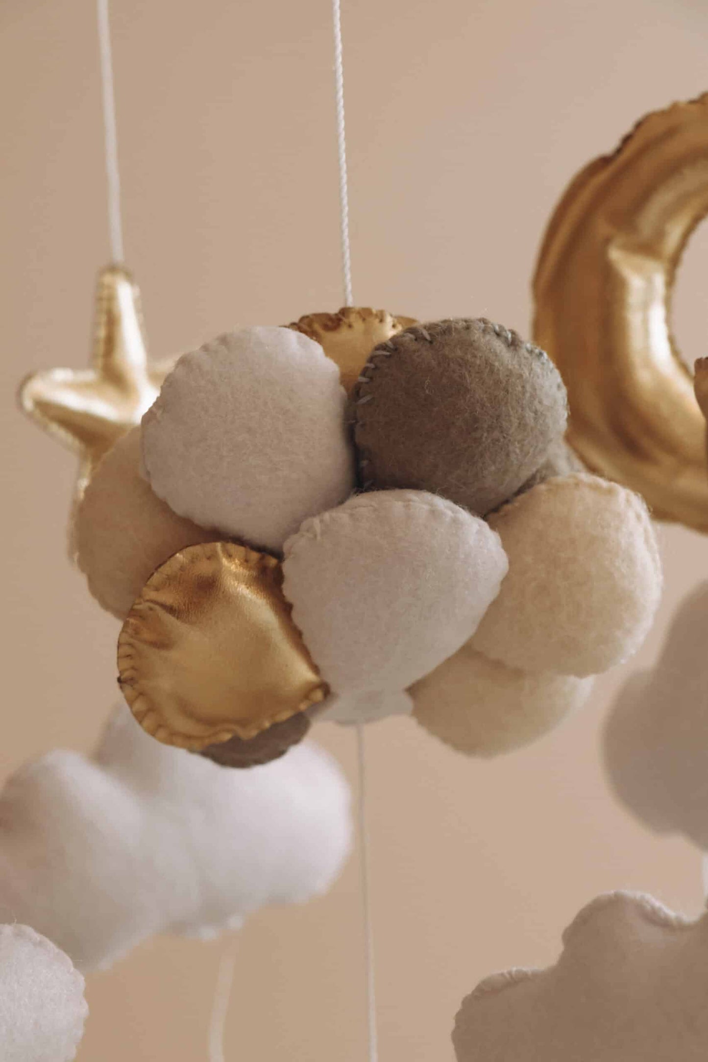 Handmade Whale & Balloons baby mobile