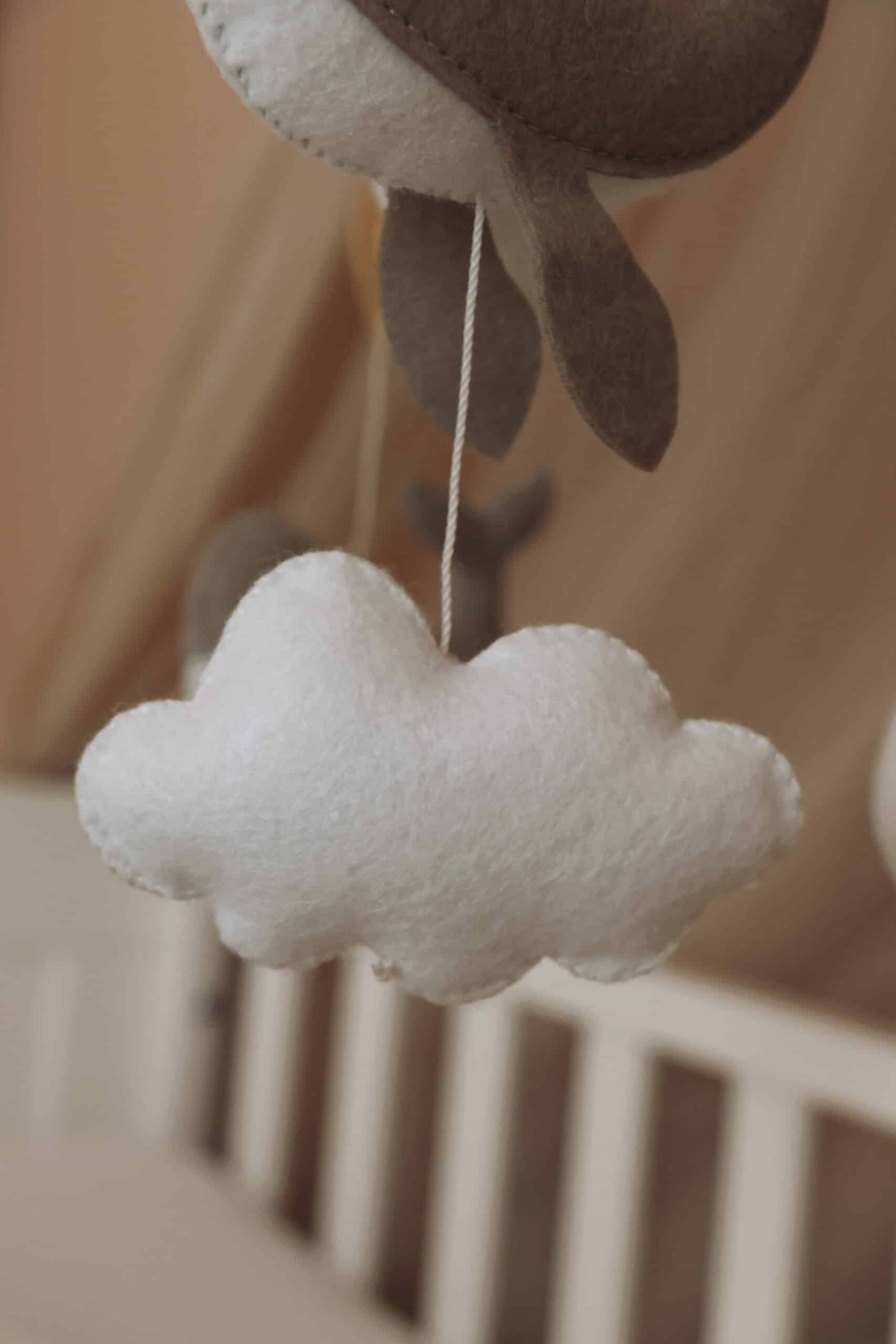 Handmade Little Whales baby mobile