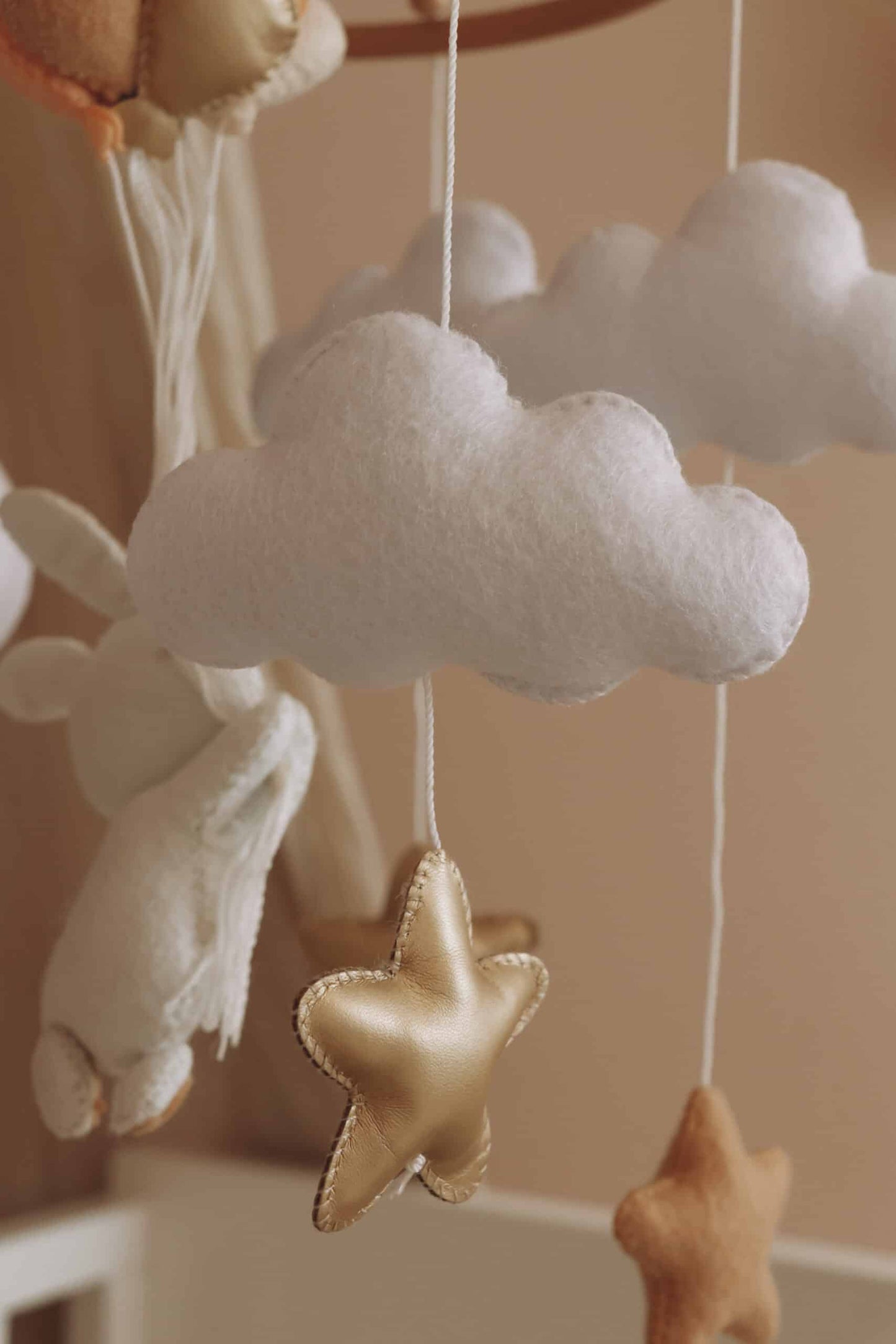 Handmade Bunny baby mobile