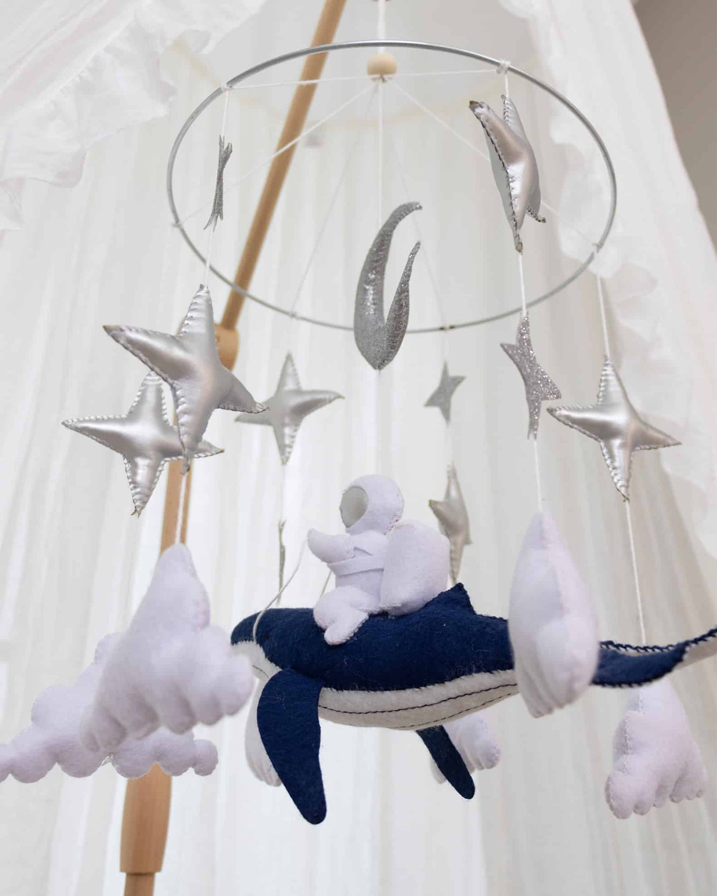 Handmade astronaut mobile